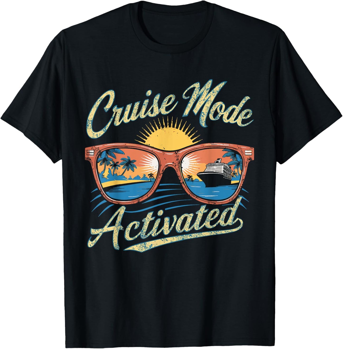 Cruise Mode Sunglasses Activated T-Shirt - T-Shirt | Black