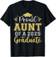 Proud Aunt of a 2025 Graduate Senior Graduation Women T-Shirt - T-Shirt | Black