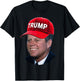 JFK Wearing Trump Hat Funny John F Kennedy Meme Graphic 2024 T-Shirt - T-Shirt | Black