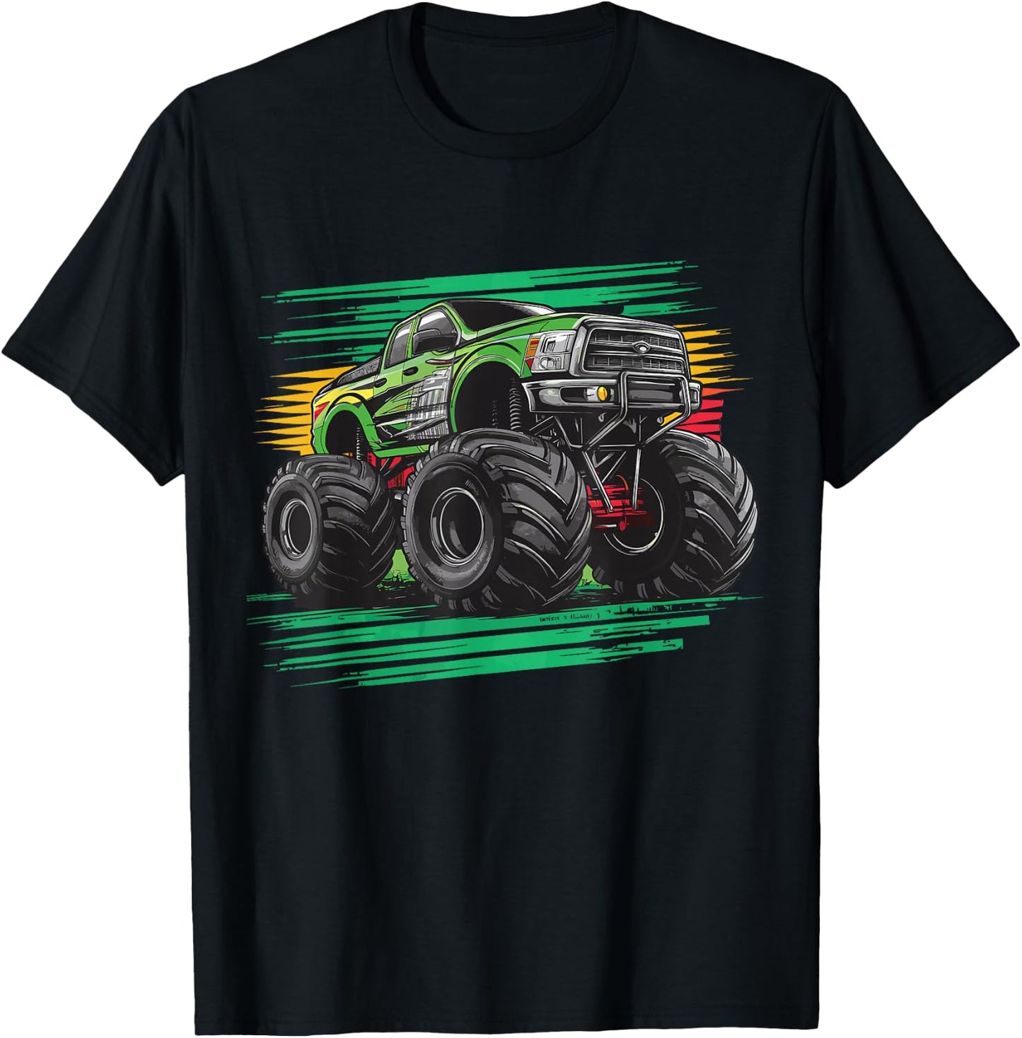 Monster Truck for toddlers Youth & Adults T-Shirt - T-Shirt | Black