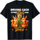 13th Wedding Anniversary Driving Each Other Nuts 13 Years T-Shirt - T-Shirt | Black