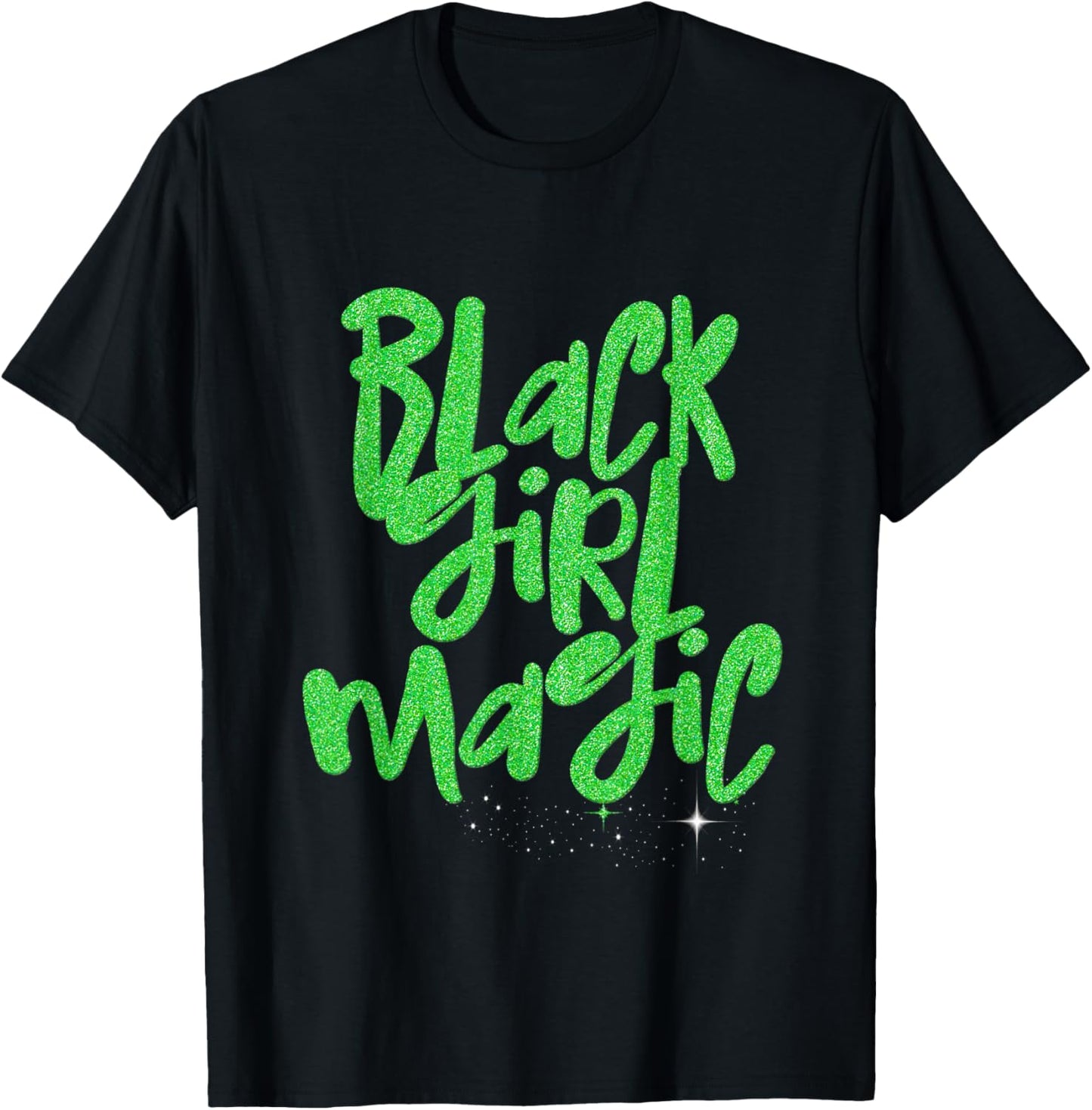 Black Girl Magic Lime Green African Queen Melanin Women Girl T-Shirt - T-Shirt | Black