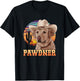Pawdner Cowboy Lab Desert Sunset Labrador with Hat Dog Dad T-Shirt - T-Shirt | Black