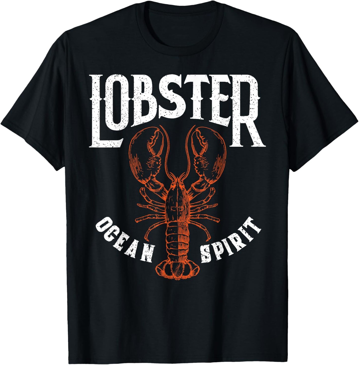 Funny Lobster Crawfish Vintage Lobster T-Shirt - T-Shirt | Black