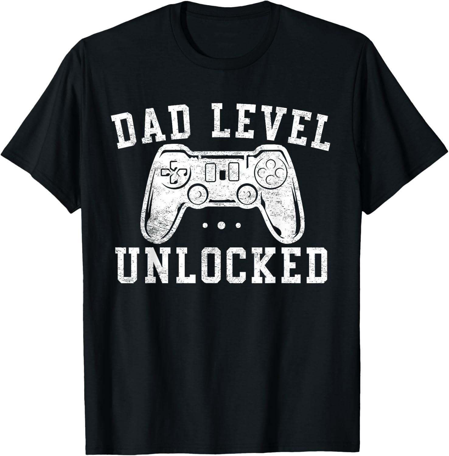 Dad Level Unlocked New Dad To Be Gifts Gamer Father's Day T-Shirt - T-Shirt | Black