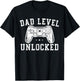 Dad Level Unlocked New Dad To Be Gifts Gamer Father's Day T-Shirt - T-Shirt | Black