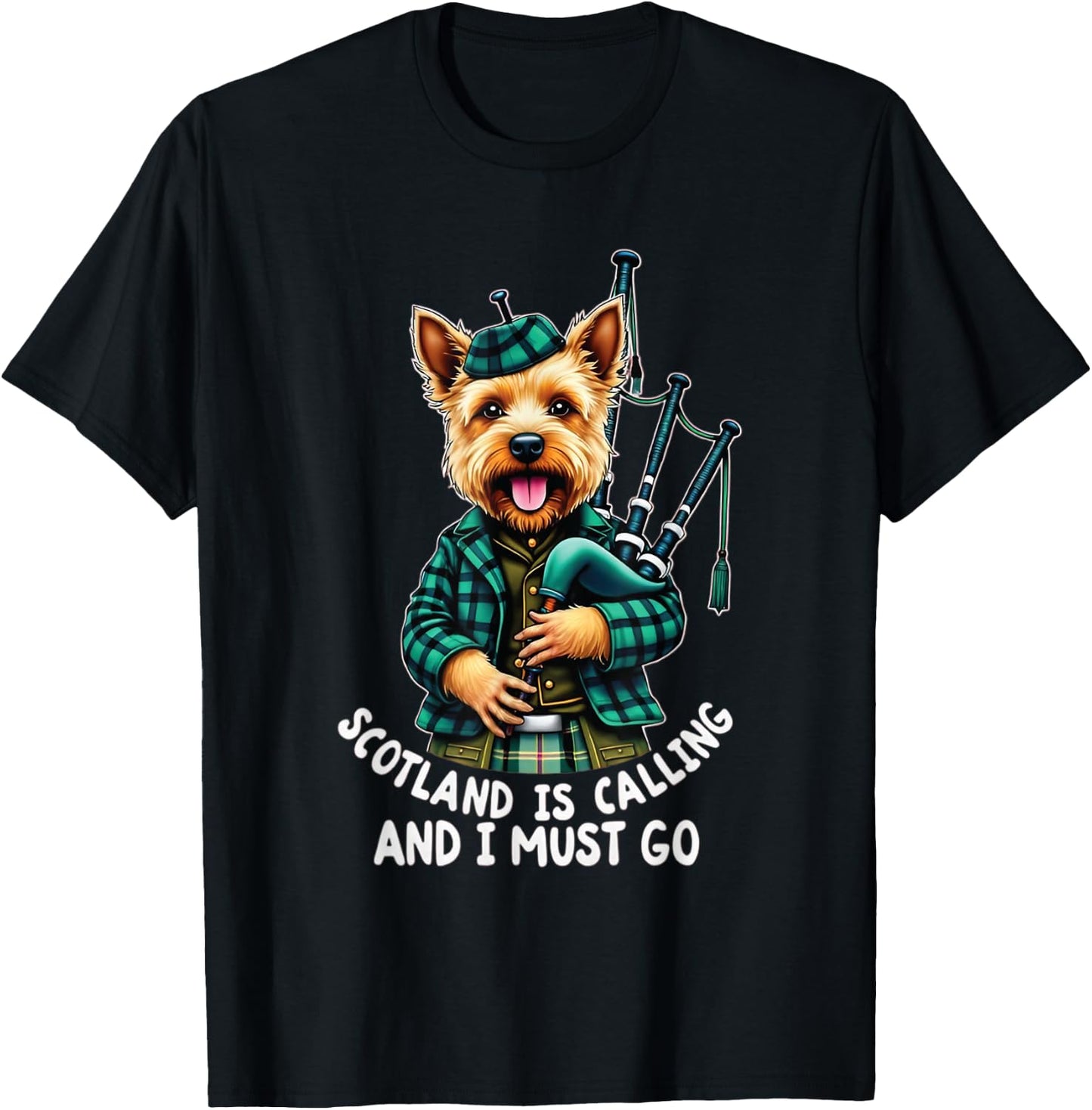 Scotland is Calling shirt Embrace Adventure and Culture T-Shirt - T-Shirt | Black