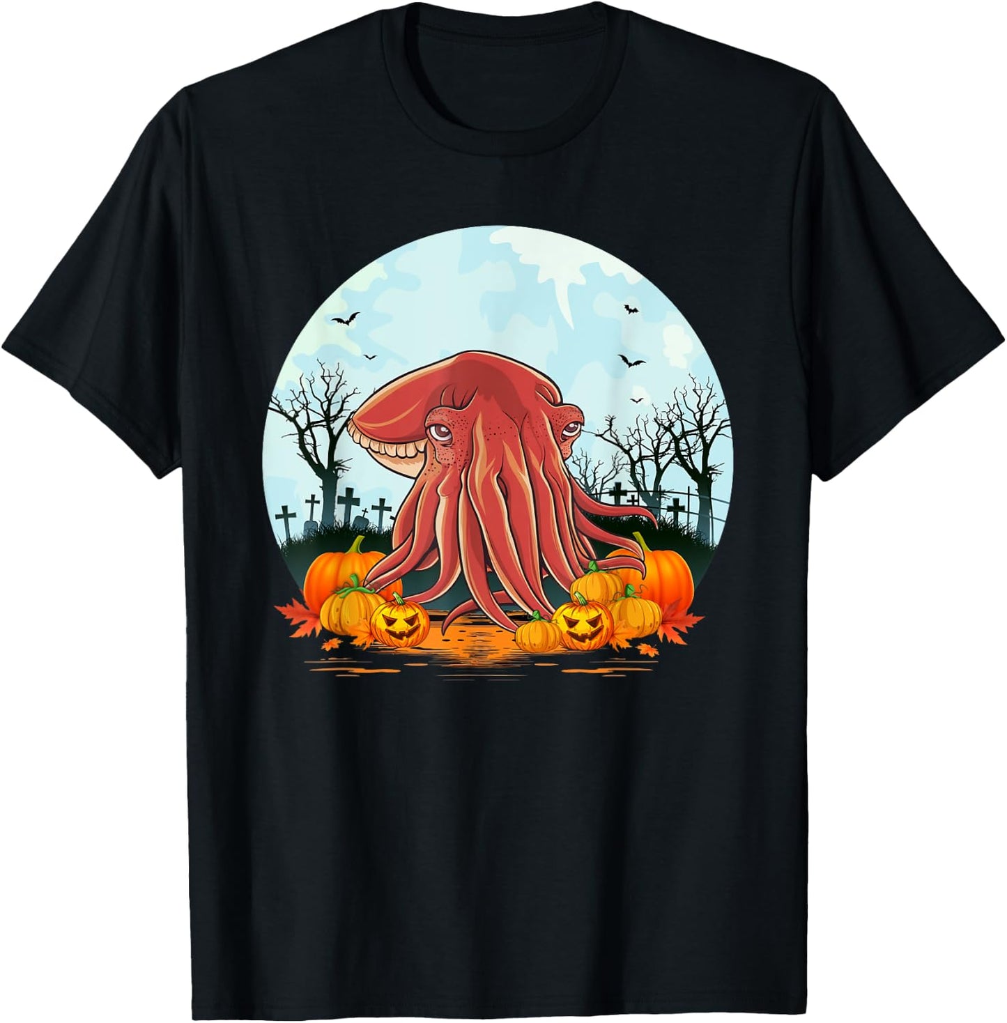 Cuttlefish Lovers Boys Girls Funny Halloween Costume Party T-Shirt - T-Shirt | Black