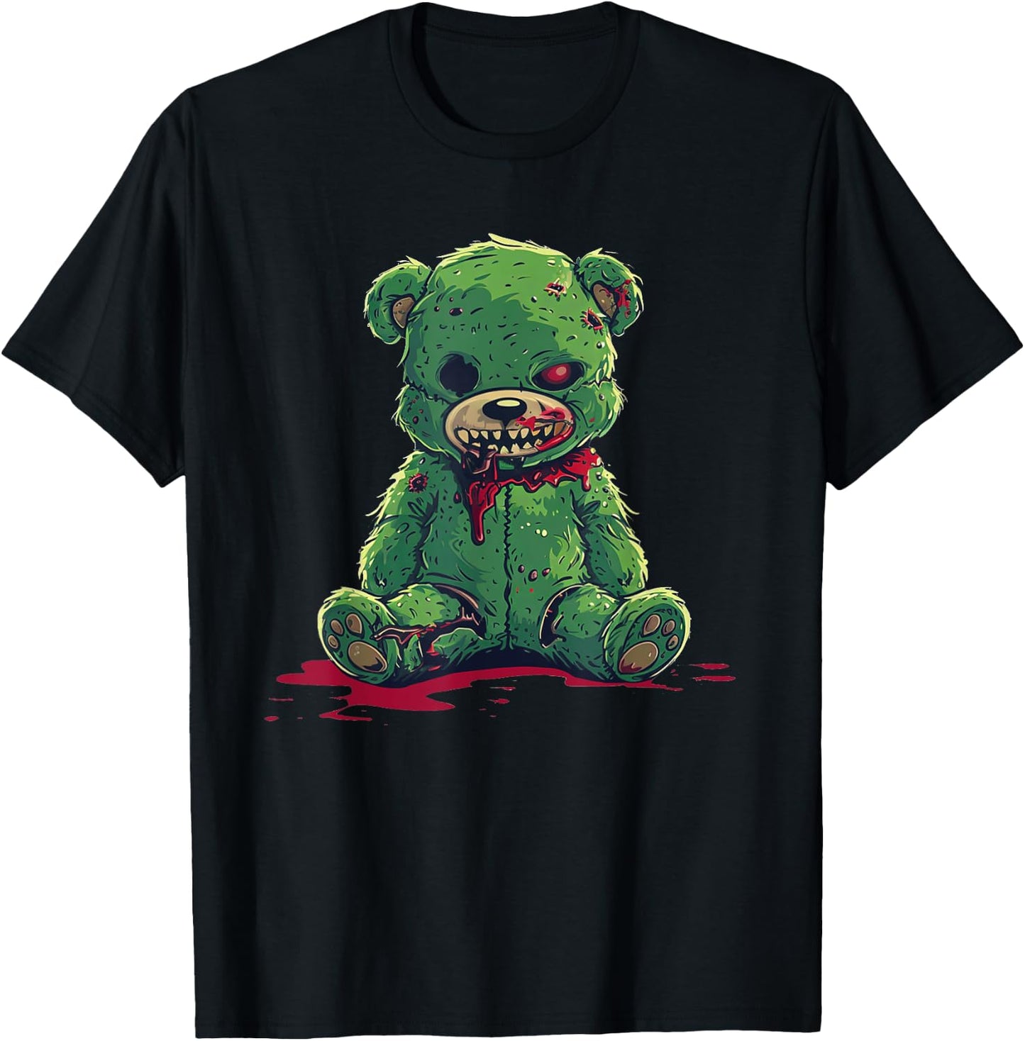 Zombie Bear Halloween Zombie Teddy Zombie Lover T-Shirt - T-Shirt | Black