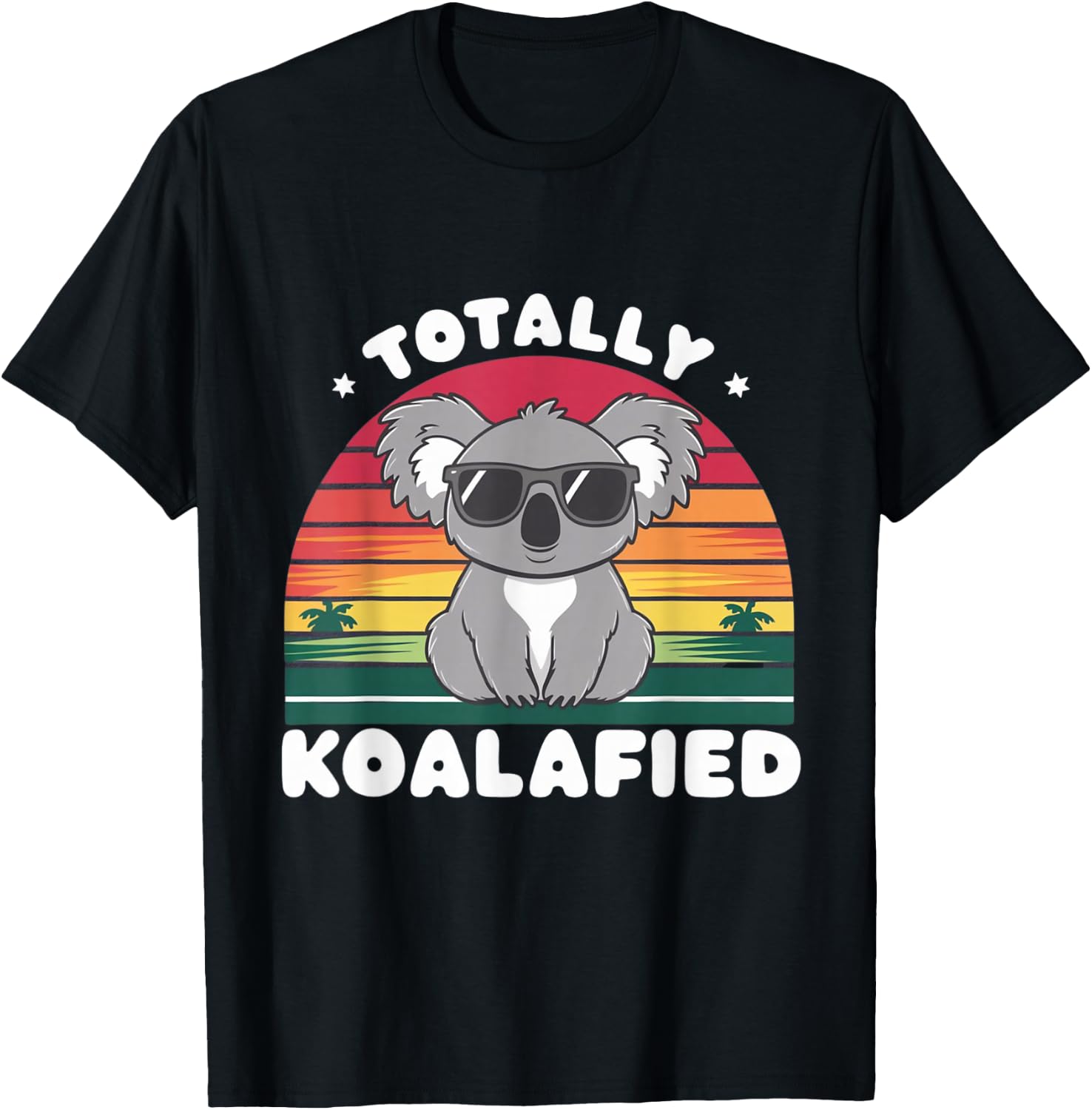 Totally Koalafied Koala Crew Cute Family Matching Design T-Shirt - T-Shirt | Black