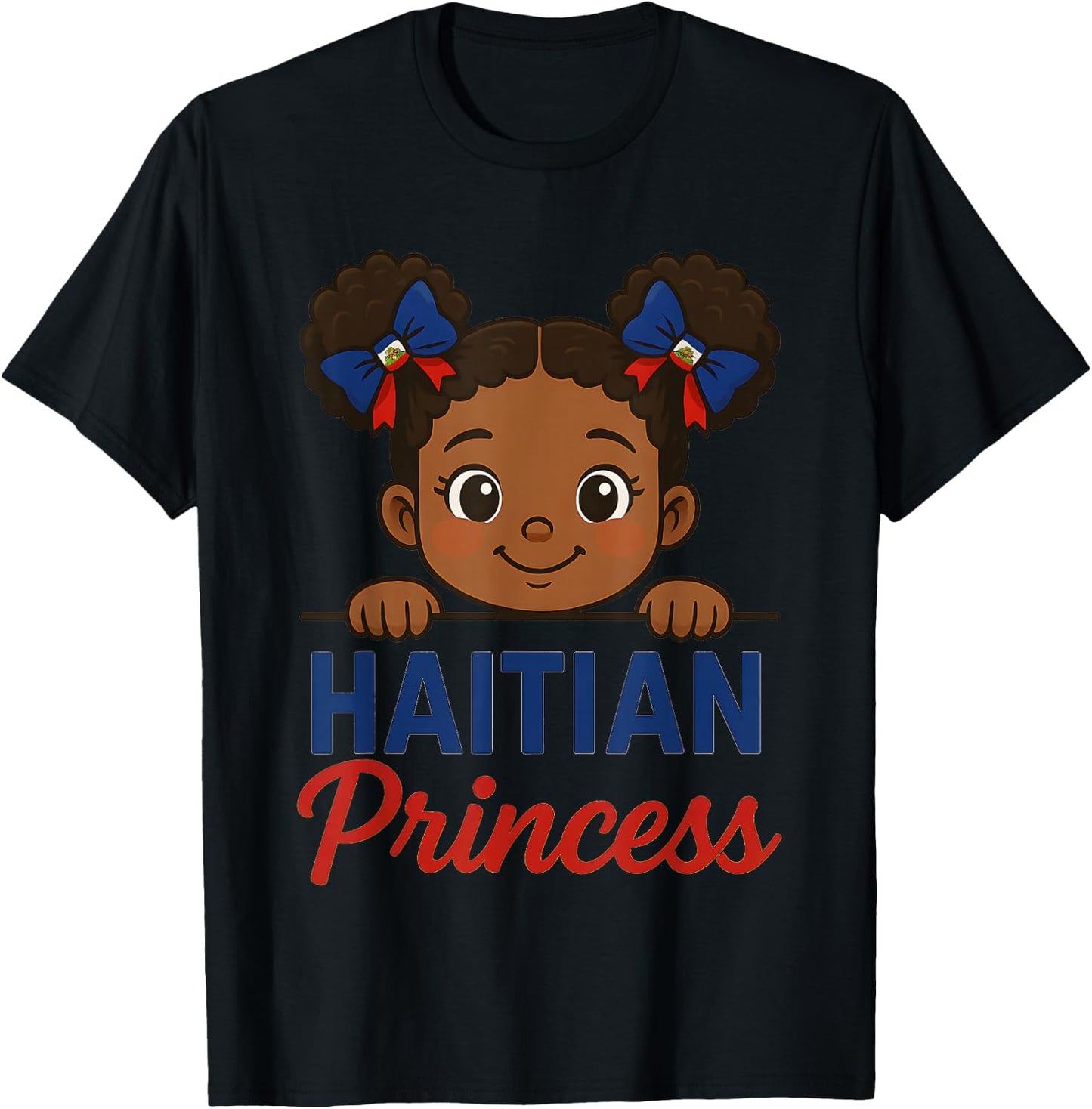 Haitian Princess Haiti Flag Black Girls Melanin Women T-Shirt - T-Shirt | Black