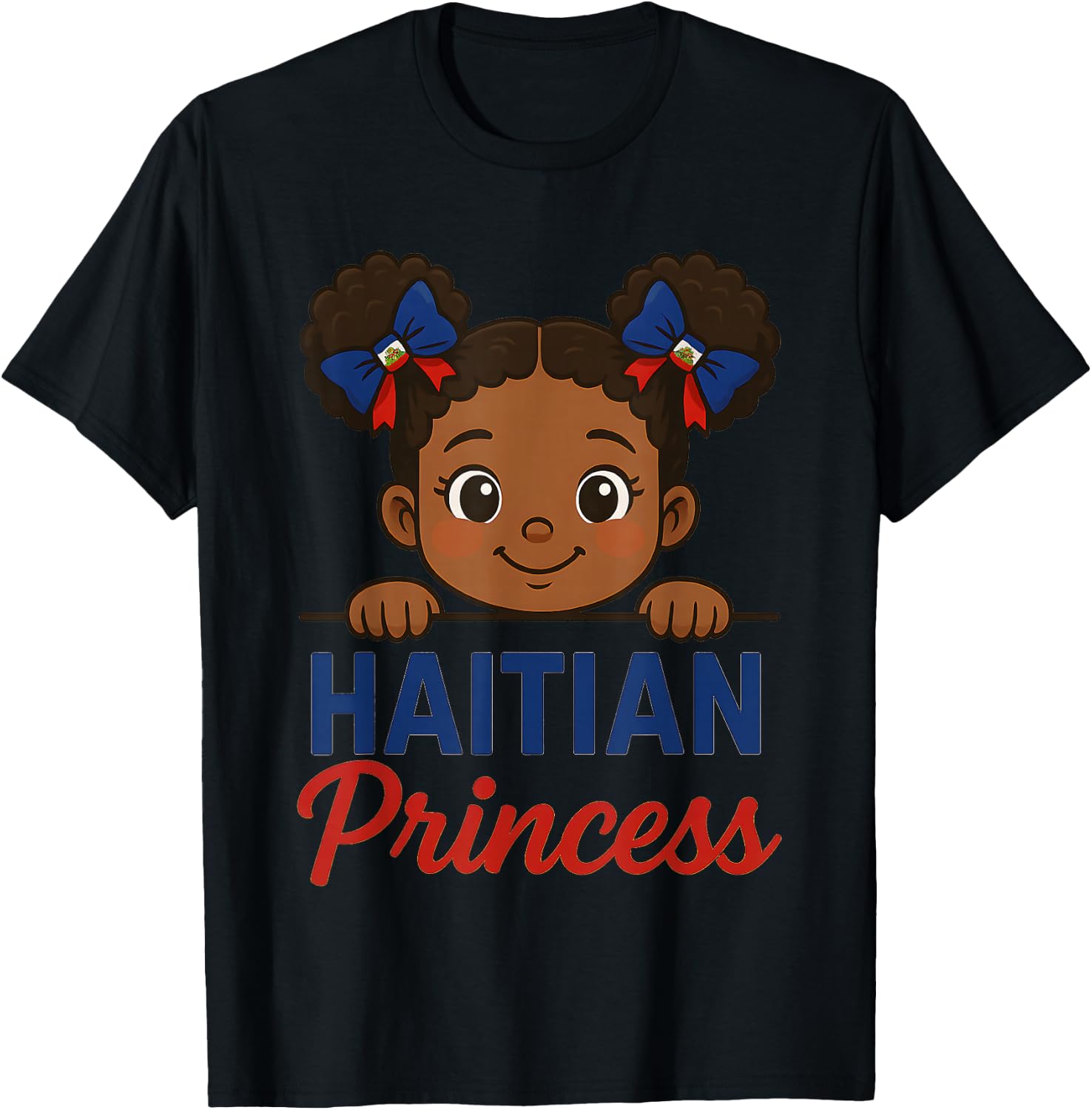 Haitian Princess Haiti Flag Black Girls Melanin Women T-Shirt - T-Shirt | Black