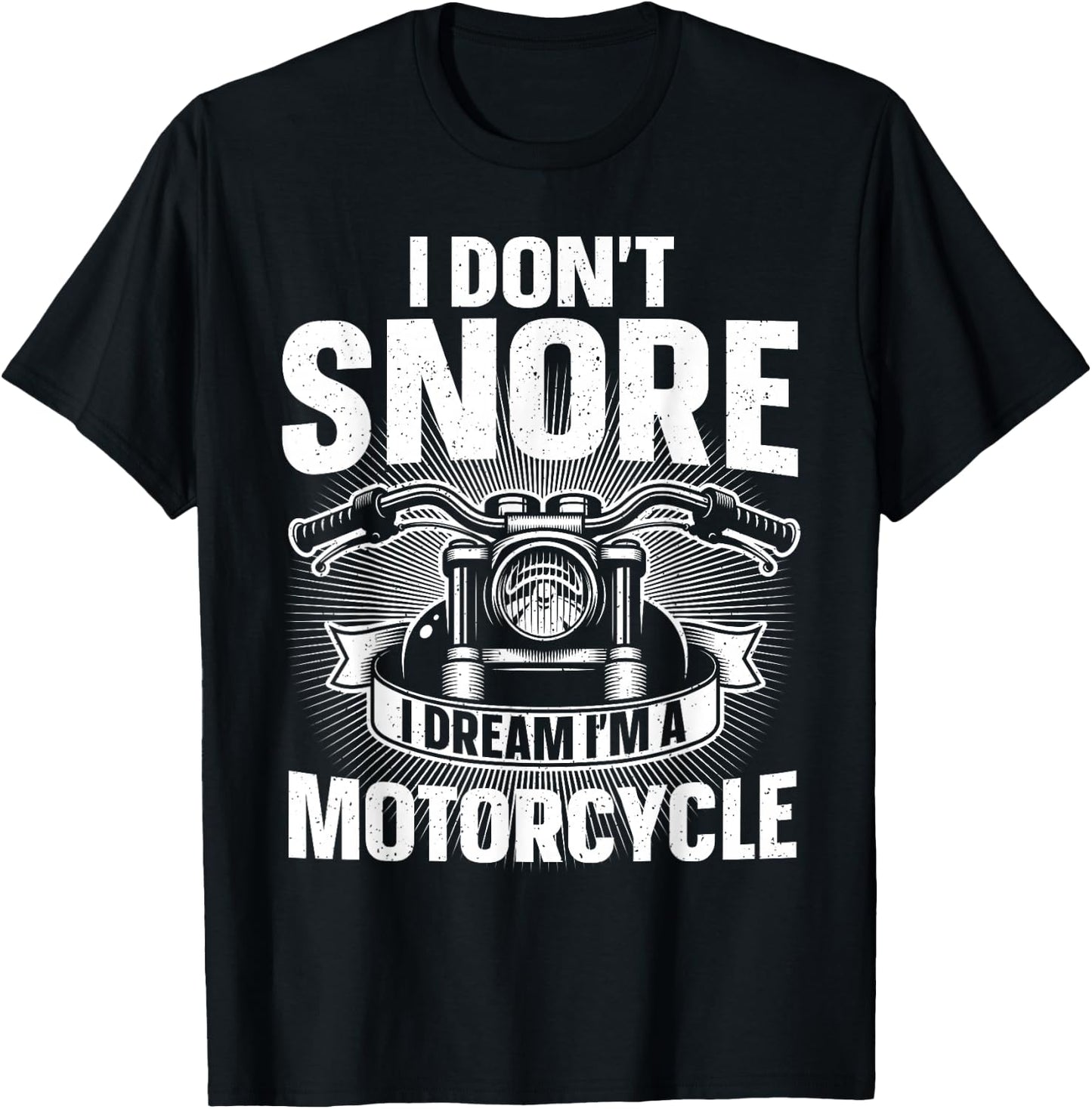 Funny Motorcycle Design Dad Biker Motorcycle Lover T-Shirt - T-Shirt | Black