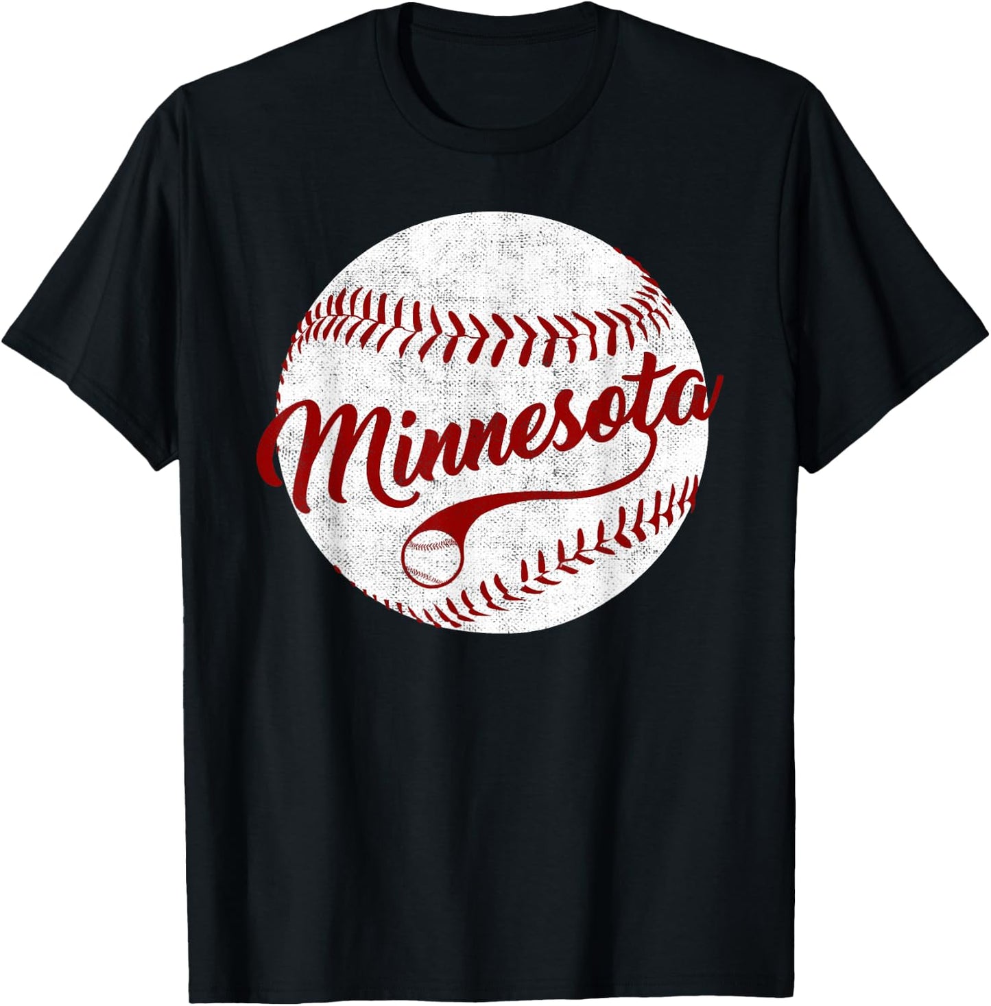 Baseball Minnesota Team Love Twin City National Pastime Men T-Shirt - T-Shirt | Black