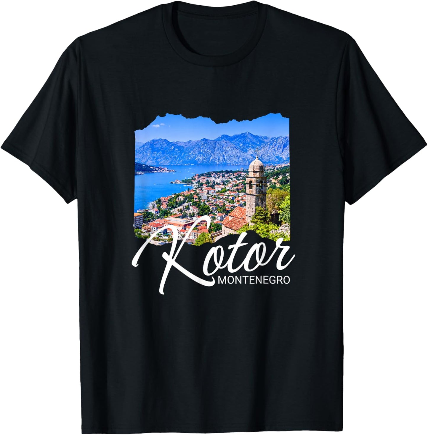 Montenegro Kotor Souvenir / Kotor T-Shirt - T-Shirt | Black