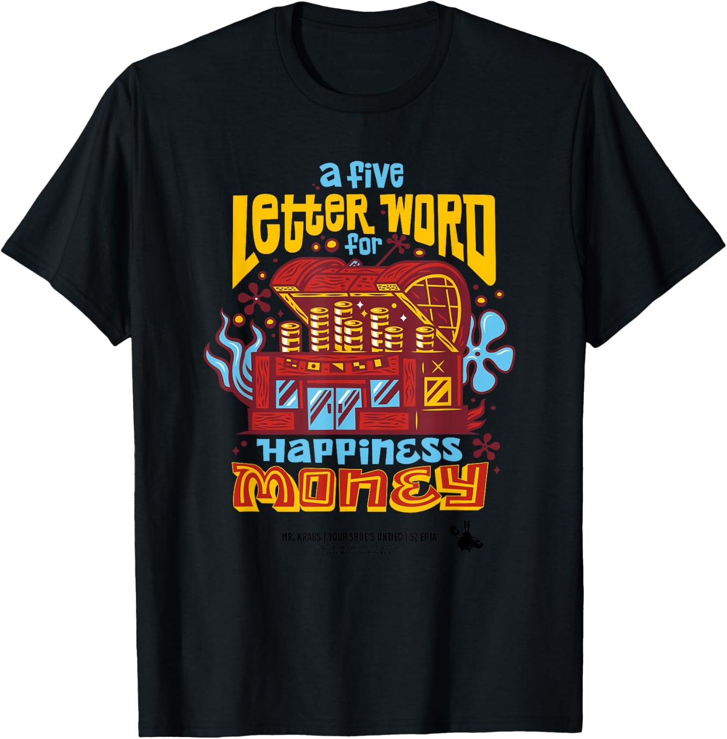 SpongeBob SquarePants Mr. Krabs Money T-Shirt - T-Shirt | Black
