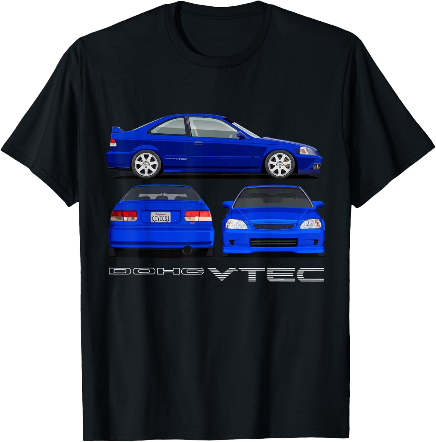 Civic Si JDM Car T-Shirt - T-Shirt | Black