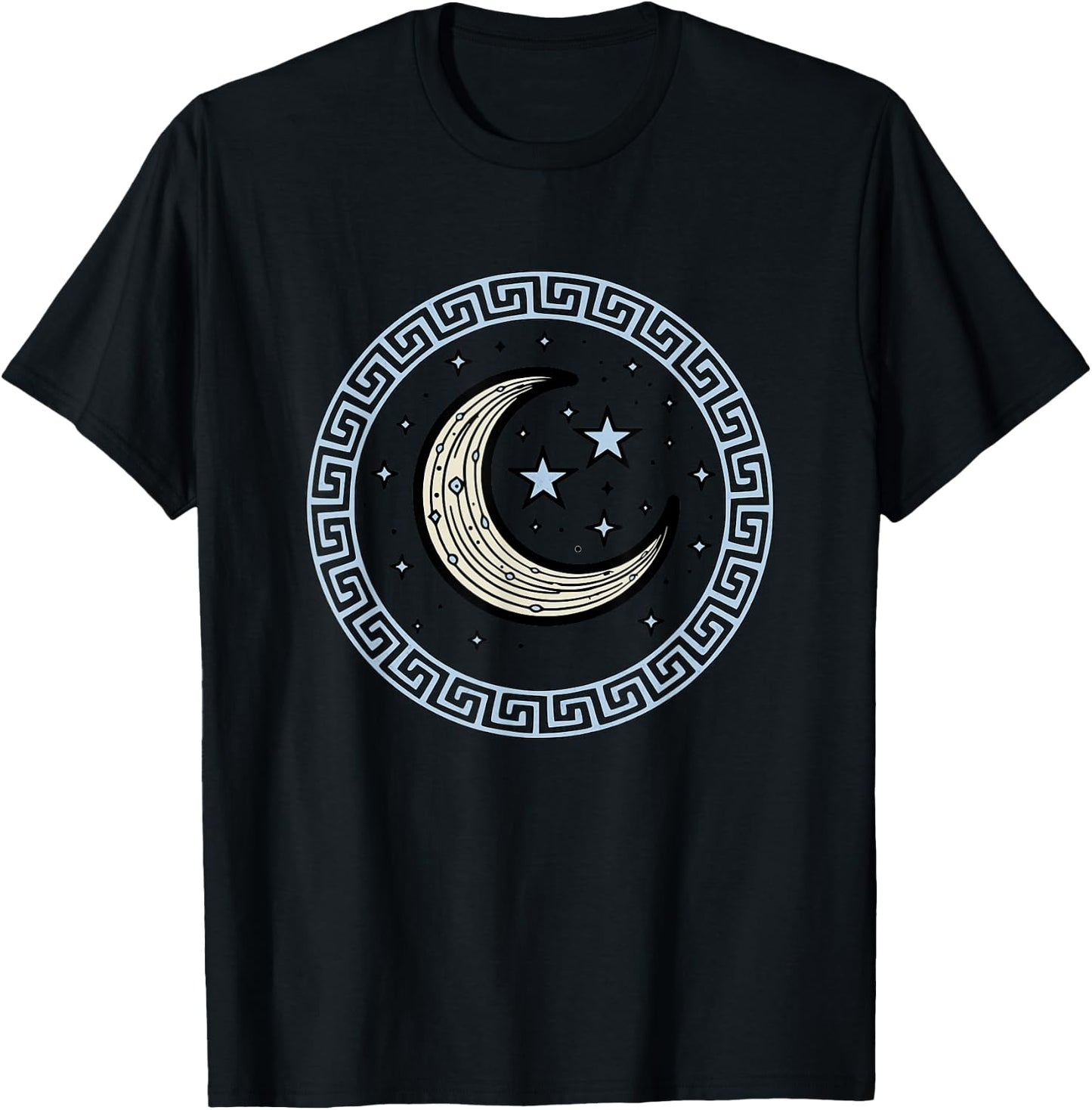 Nyx Goddess of Night Symbol of Greek Mythology T-Shirt - T-Shirt | Black
