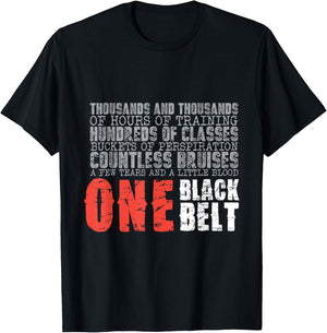 One Black Belt Martial Arts Gift T-Shirt - T-Shirt | Black