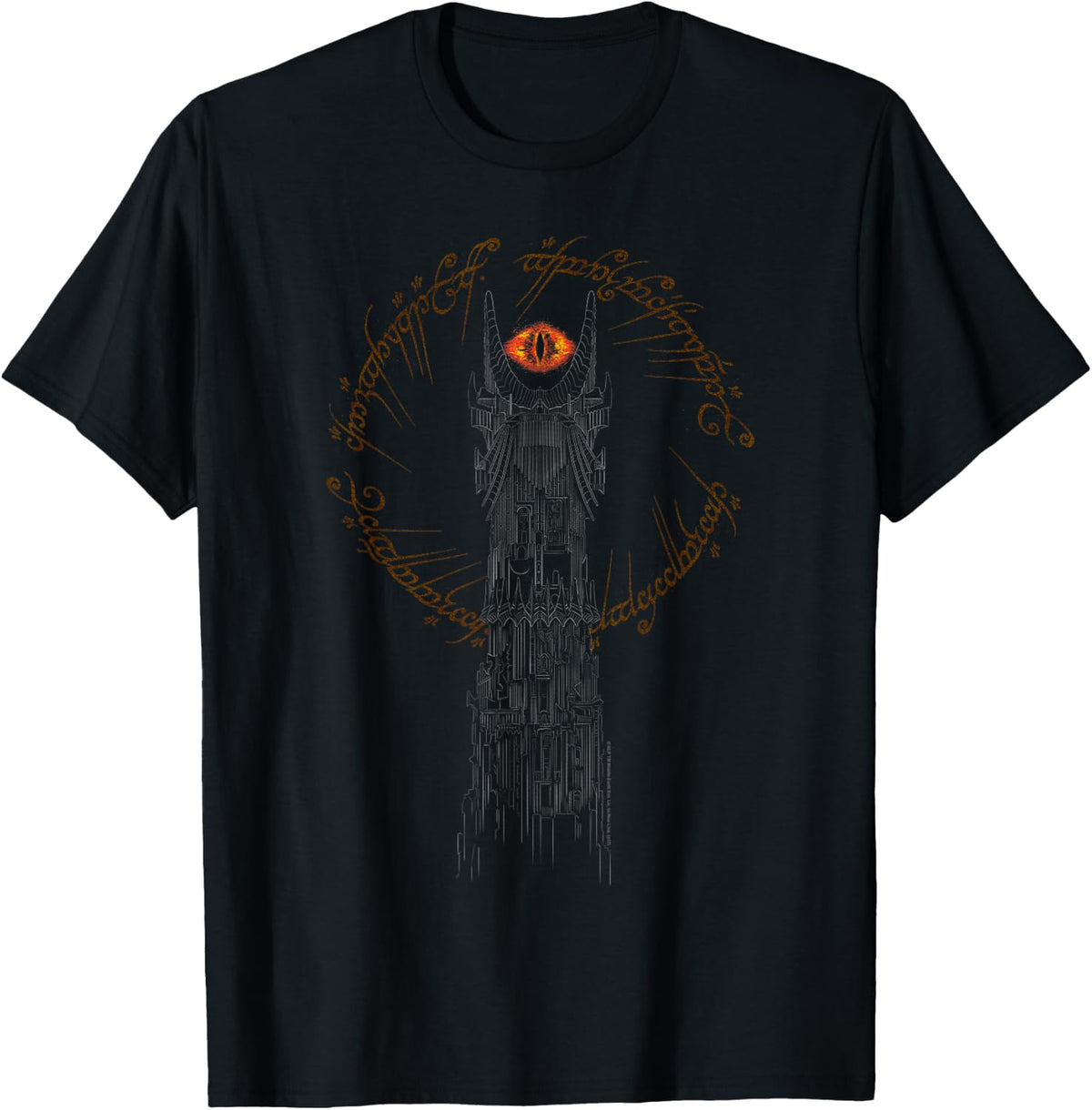 The Lord of the Rings Tower of Mordor T-Shirt - T-Shirt | Black