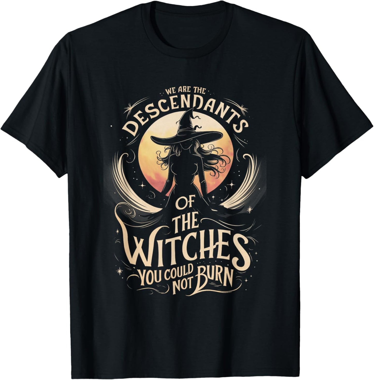 We Are The Descendants Of Witches You Could Not Burn Wicca T-Shirt - T-Shirt | Black