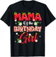 Mom Dad Mama Birthday Girl Strawberry Berry Sweet One Two T-Shirt - T-Shirt | Black