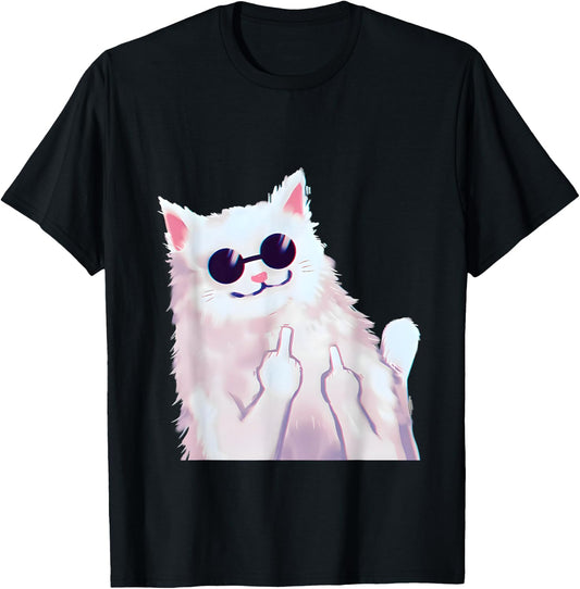 Kawaii Anime Cat Lover Japanese Kitten Anime Tokyo Otaku T-Shirt - T-Shirt | Black