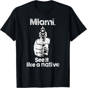 Ripple Junction Miami See it like a native T-Shirt - T-Shirt | Black