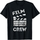 Film Crew Clapboard Film Producer Videographer Filmmaker T-Shirt - T-Shirt | Black
