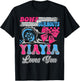 Burnouts or Bows YiaYia Loves You Gender Reveal Party T-Shirt - T-Shirt | Black