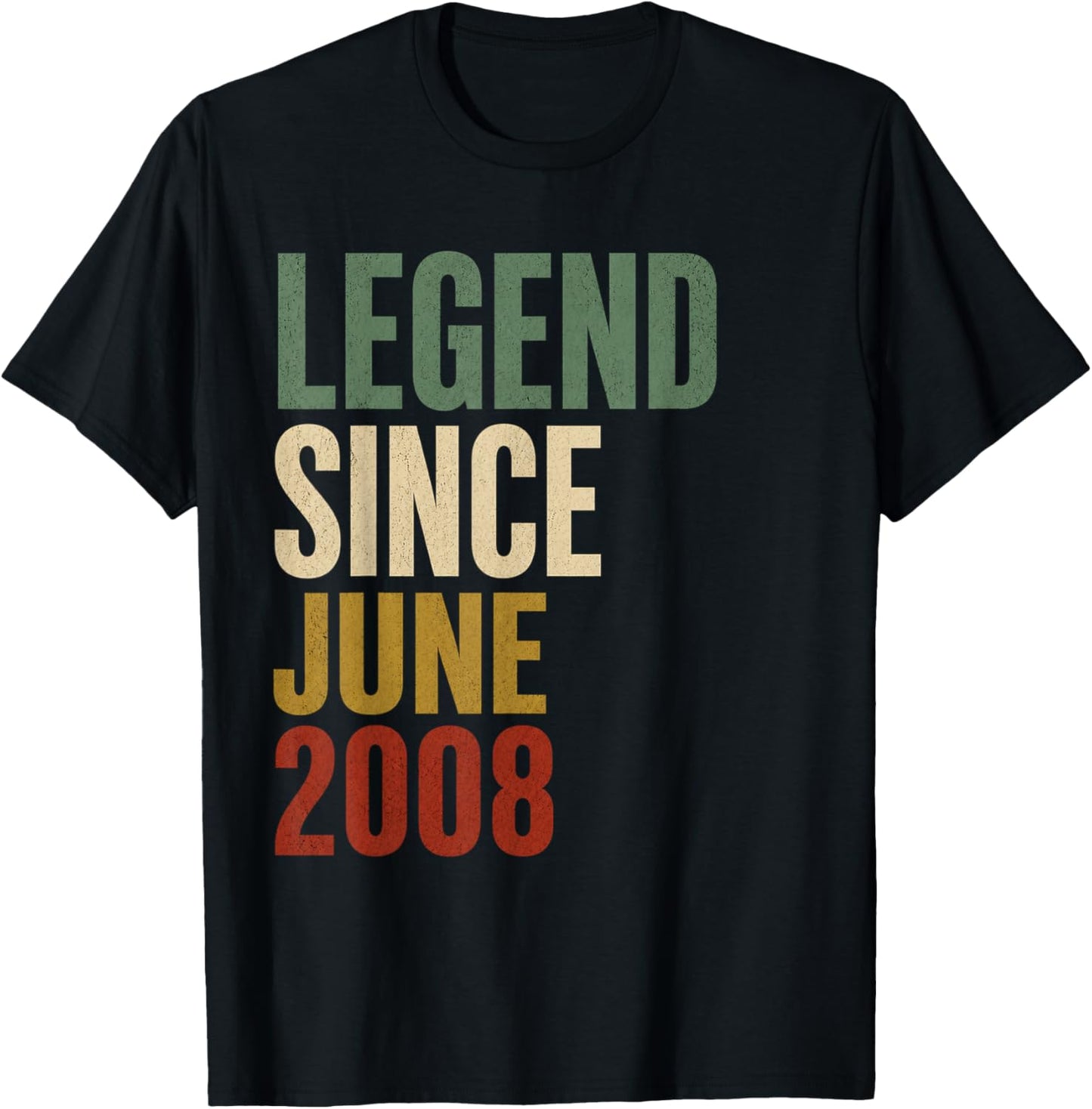 18 Years Old Legend Since May 2008 18th Birthday Gifts T-Shirt - T-Shirt | Black