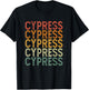 Retro Custom First Name Cypress T-Shirt - T-Shirt | Black