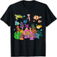 Coral reef with colorful tropical Fish, Marine Life T-Shirt - T-Shirt | Black