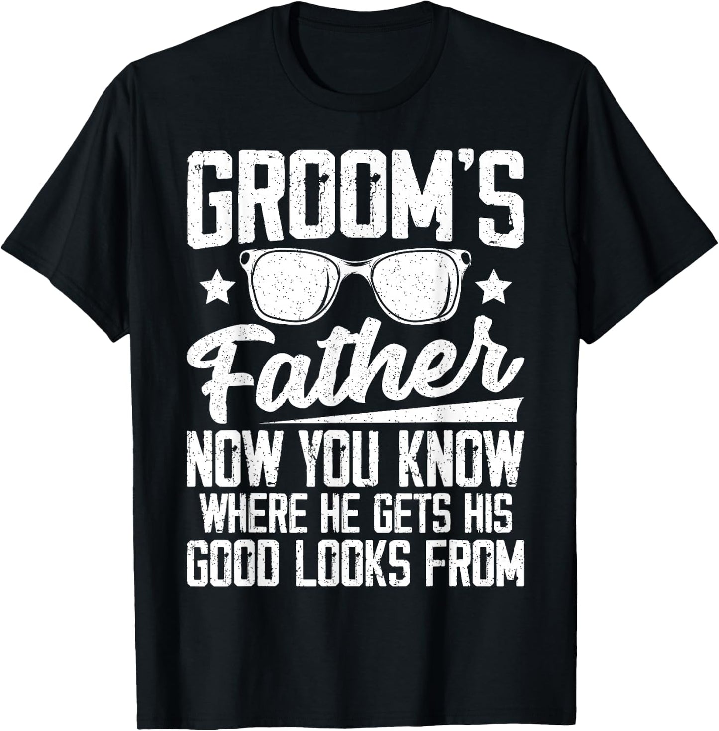 Father of the Groom Wedding Costume Groom's Father T-Shirt - T-Shirt | Black