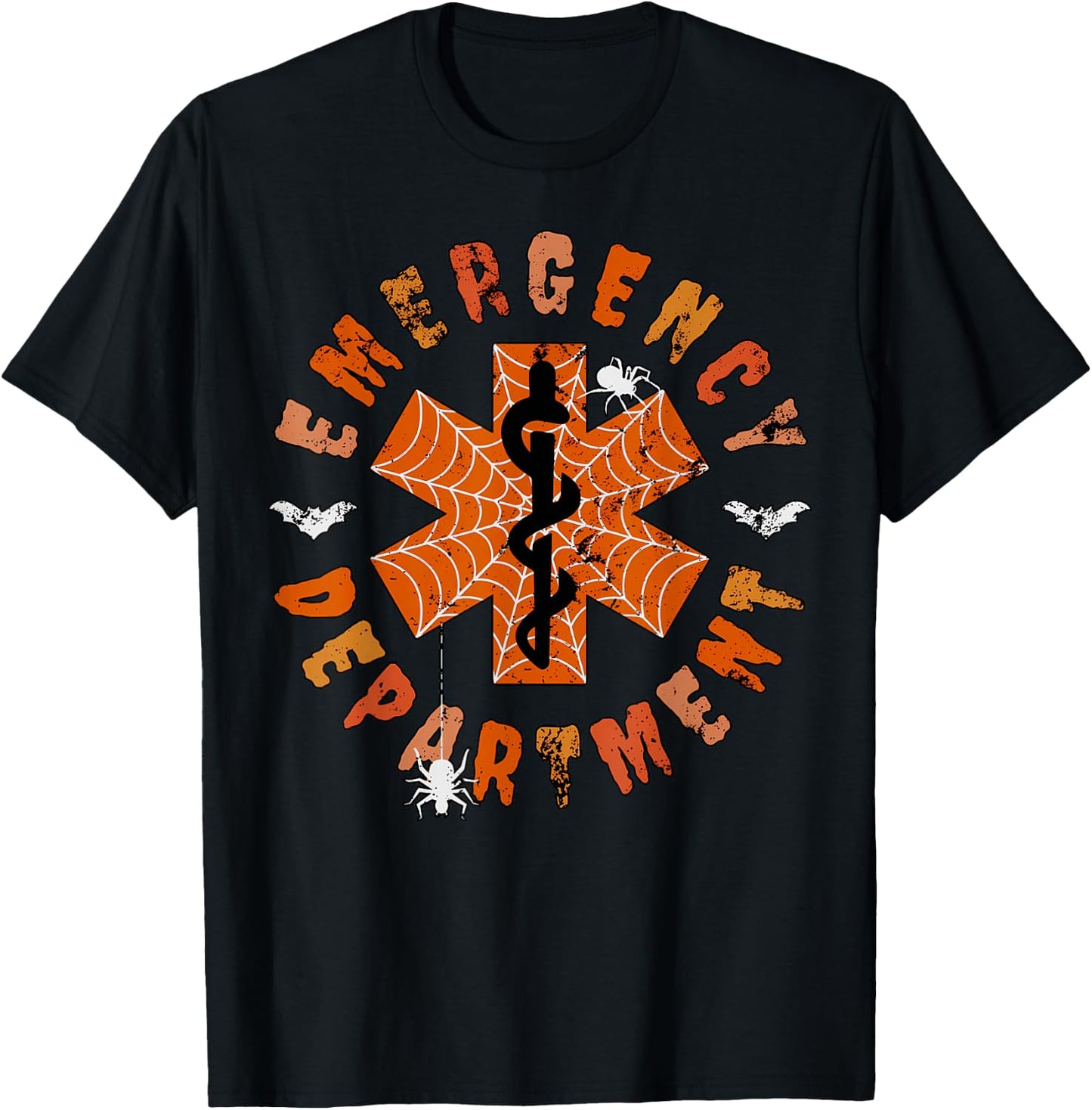 Emergency Department Halloween Costume Er Fall Pumpkin Nurse T-Shirt - T-Shirt | Black