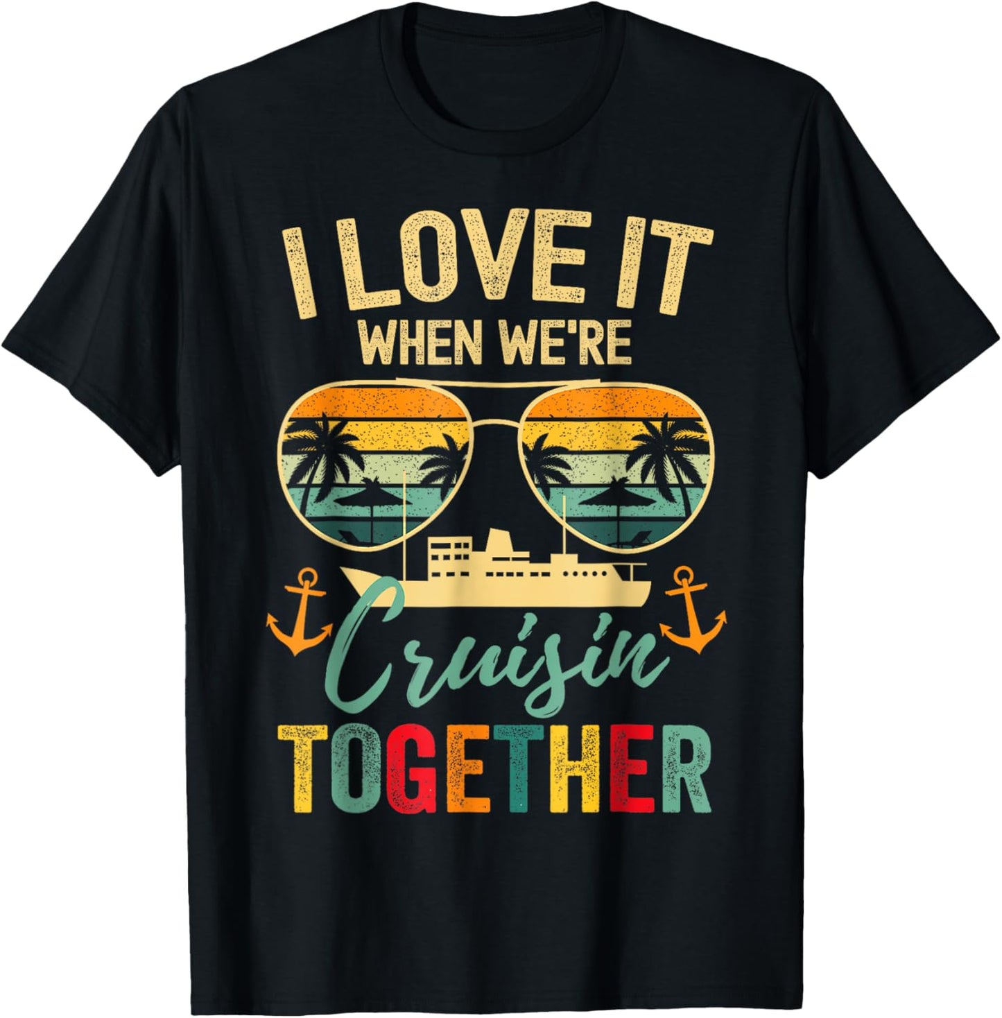 Cruise Squad 2025 Outfits Friends Family Couples Matching T-Shirt - T-Shirt | Black