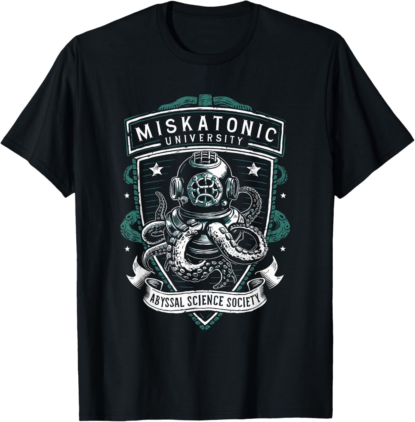 Miskatonic University Abyssal Science Society, Cthulhu T-Shirt - T-Shirt | Black