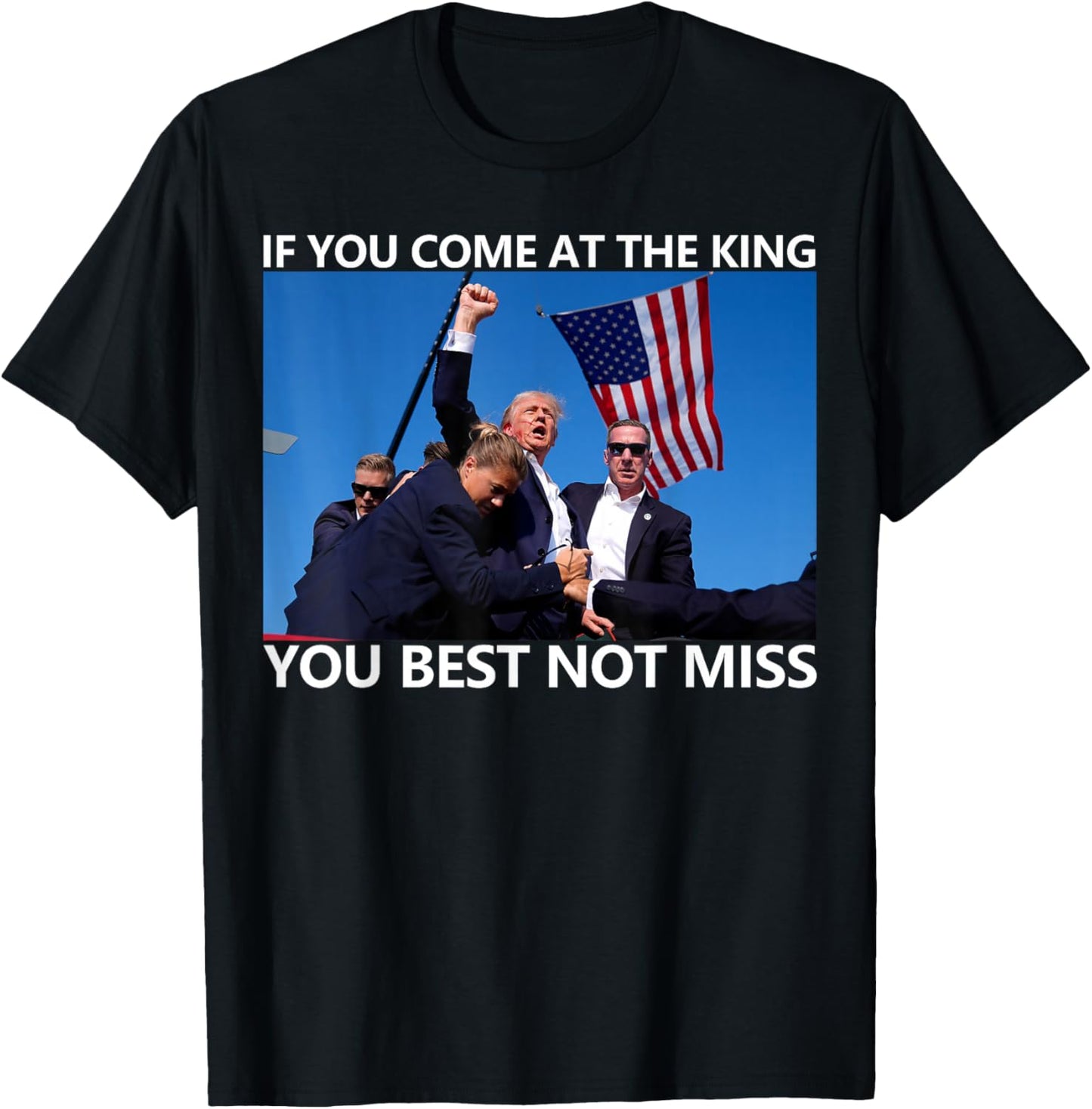 If You Come at The King You Best Not Miss T-Shirt - T-Shirt | Black