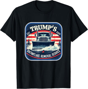 Milwaukee Trump's Snowflake Removal Service Funny Trump 2024 T-Shirt - T-Shirt | Black