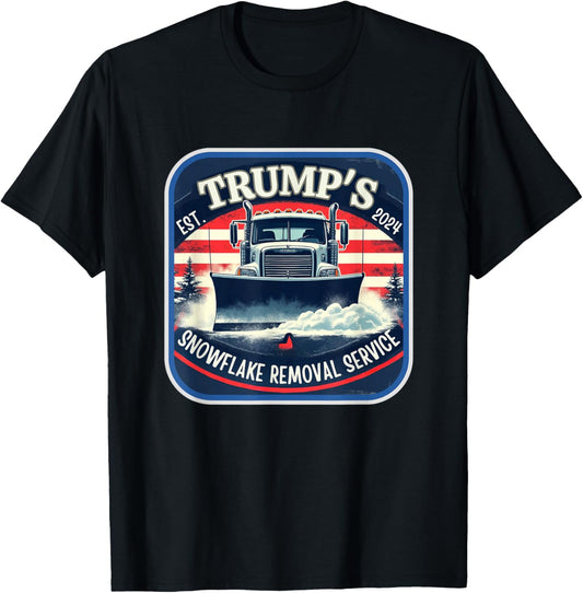 Milwaukee Trump's Snowflake Removal Service Funny Trump 2024 T-Shirt - T-Shirt | Black
