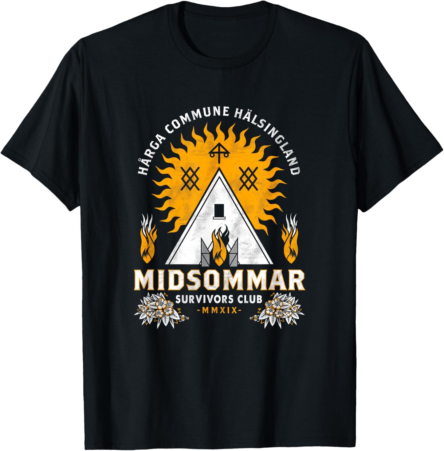 Midsommar Survival Club - Scary Horror - Summer Festival T-Shirt - T-Shirt | Black