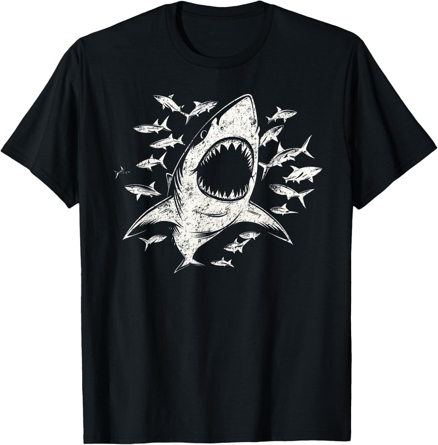 White Shark Lover Marine Biology Animal Science T-Shirt - T-Shirt | Black