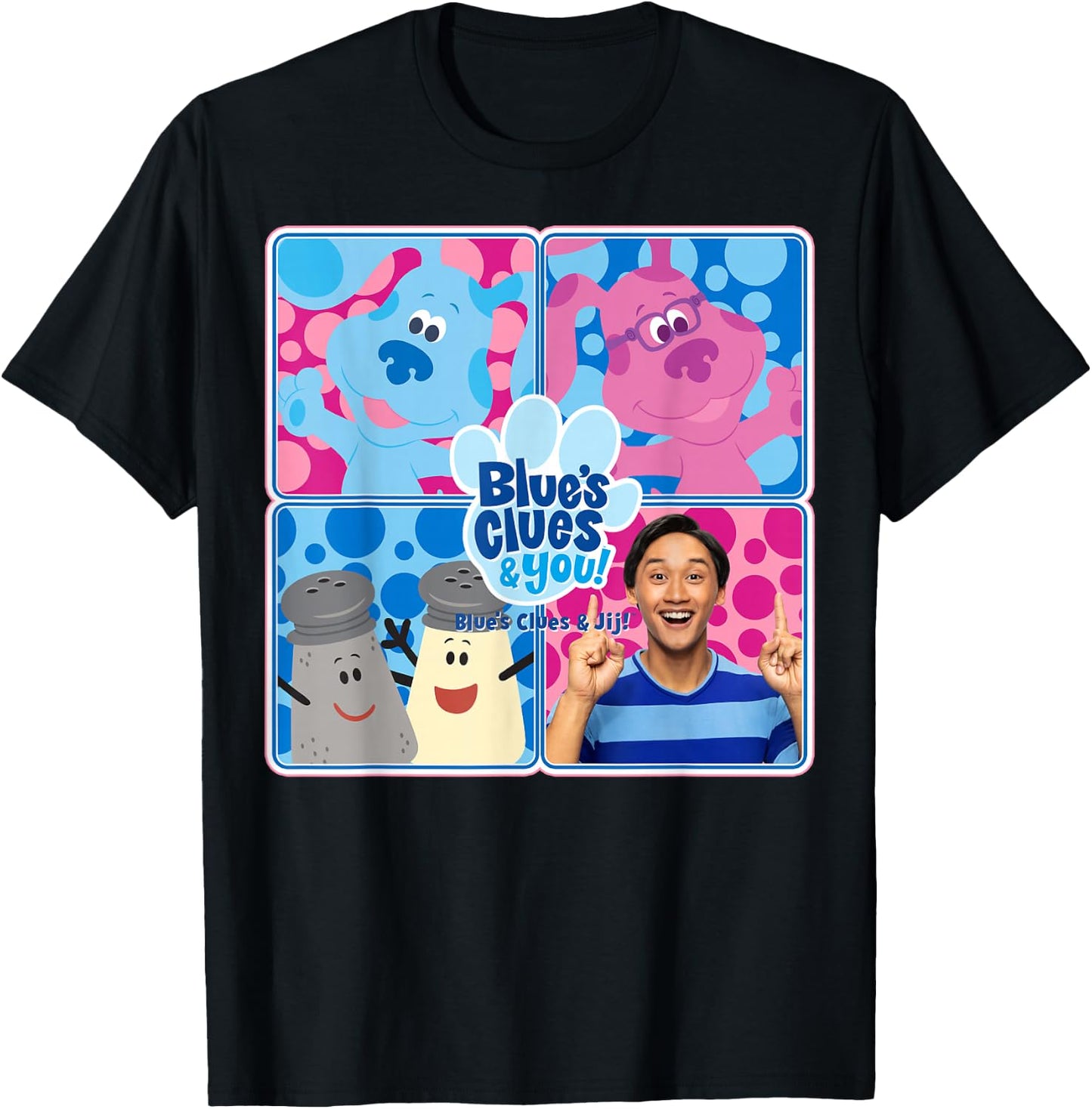 Blue's Clues & You Character Box Up T-Shirt - T-Shirt | Black