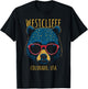 Westcliffe Colorado USA Bear Wearing Sunglasses Design T-Shirt - T-Shirt | Black