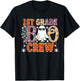1st Grade Boo Crew Funny Halloween Teachers Students T-Shirt - T-Shirt | Black