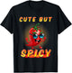 Kids Cute But Spicy Mexican Cinco De Mayo Chili Boys Girls T-Shirt - T-Shirt | Black