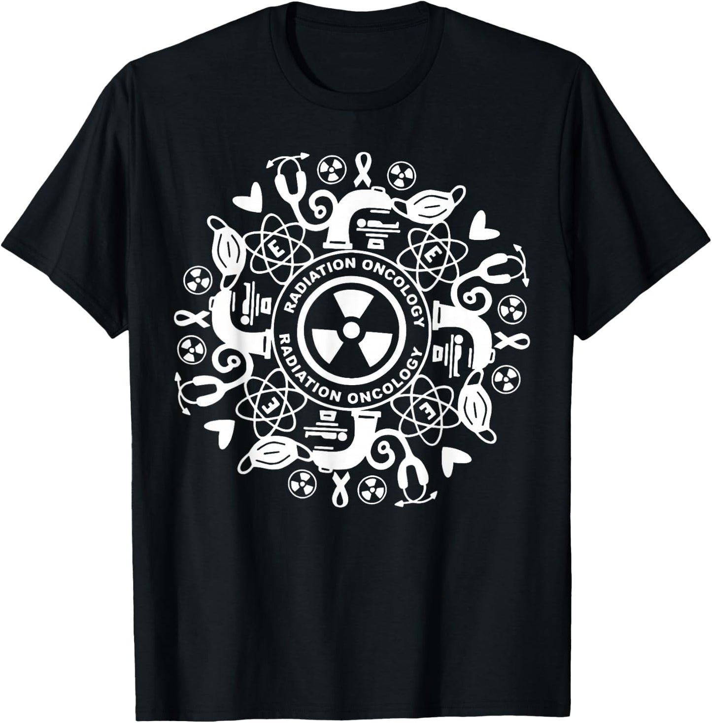 Retro Radiation Oncology Radiation Therapist Oncology Tech T-Shirt - T-Shirt | Black
