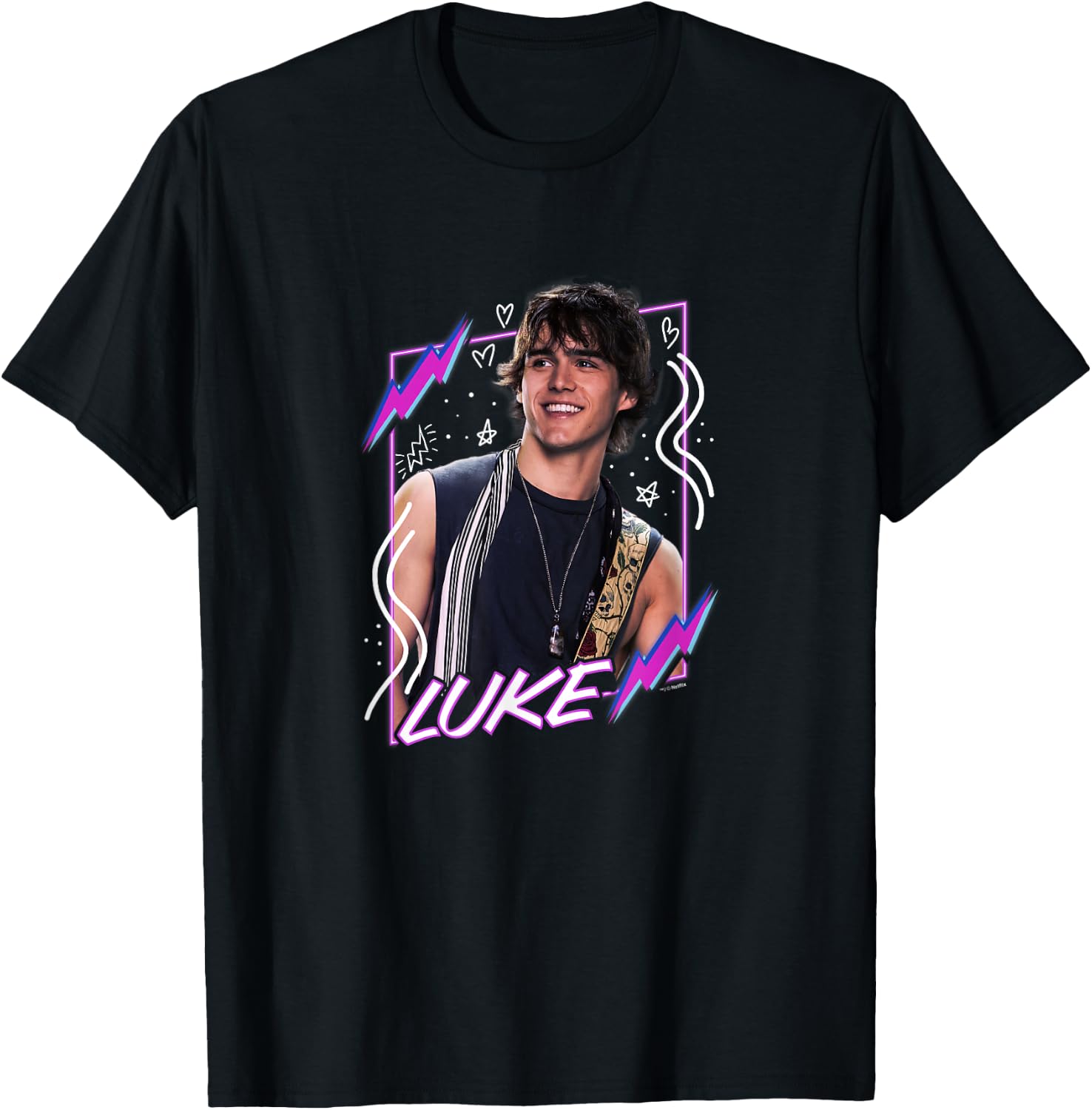 Julie and The Phantoms Luke Portrait T-Shirt - T-Shirt | Black