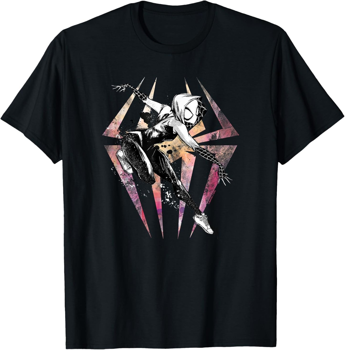 Marvel Spider-Man Across The Spider-Verse Part 1 Gwen T-Shirt - T-Shirt | Black