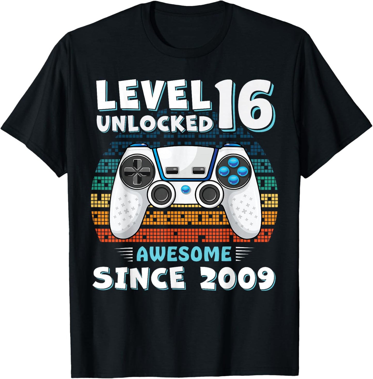 16 Year Old BDay Decorations Son Boy 16yr 2009 16th Birthday T-Shirt - T-Shirt | Black